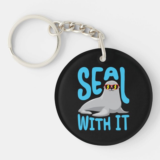 Seal With It Sea Animal Keychain (Front)