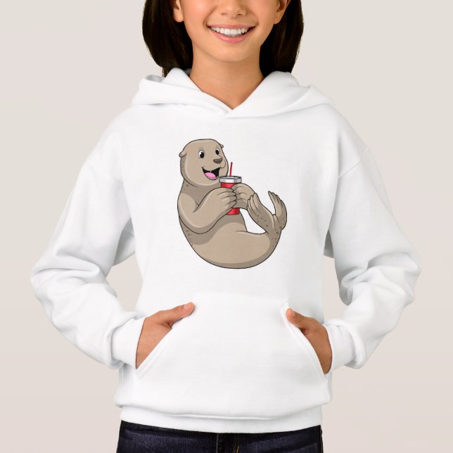 Seal with Mug with Straw (Front)