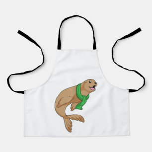 Seal with Scarf Apron