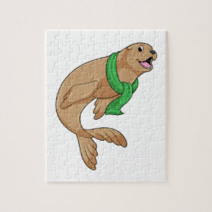 Seal with Scarf Jigsaw Puzzle