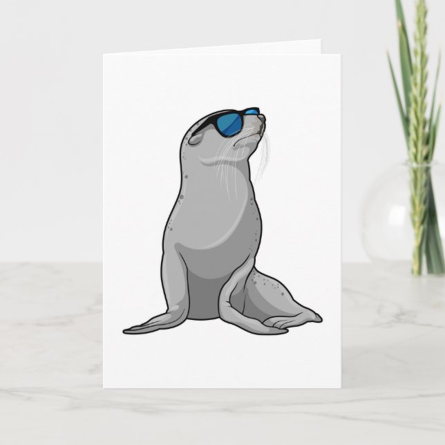 Seal with Sunglasses Card (Front)