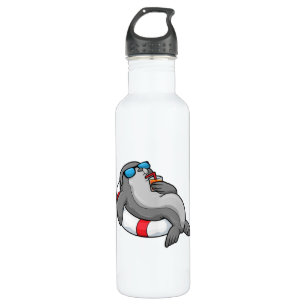 Seal with Swim ring & Drink 710 Ml Water Bottle