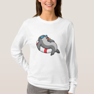 Seal with Swim ring & Drink T-Shirt
