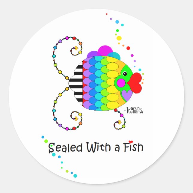 "Sealed With a Fish" stickers (Front)