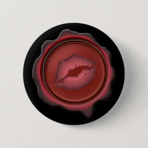 SEALED WITH a KISS by SHARON SHARPE 2 Inch Round Button