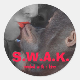 Sealed With a Kiss Classic Round Sticker