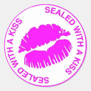 Sealed With A Kiss Classic Round Sticker