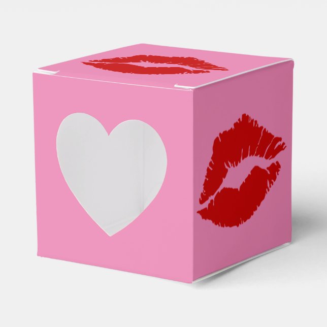 "Sealed With a Kiss" Favor Box (Front Side)