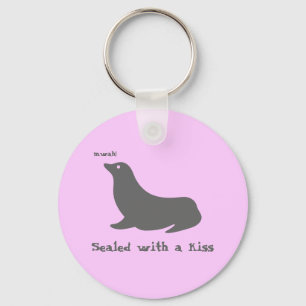 Sealed with a kiss keychain