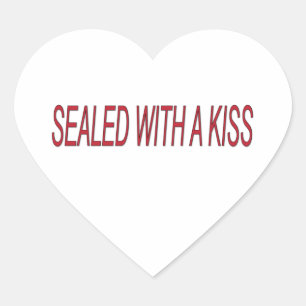 sealed with a kiss love quotes heart sticker