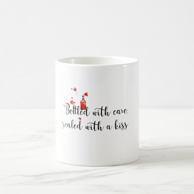 "Sealed with a Kiss Mug" Classic Mug, 325 ml Coffee Mug (Center)