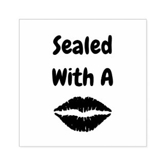"Sealed with a kiss" stamp