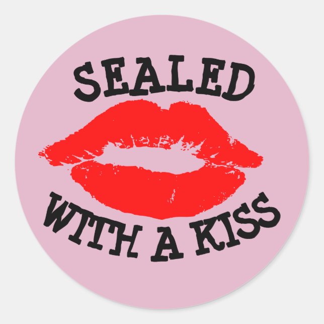 SEALED WITH A KISS, VALENTINE'S DAY STICKERS (Front)