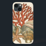Sealife Collection iPhone 13 Case<br><div class="desc">This art print displays sharp, vivid images with a high degree of colour accuracy. Get your sealife collection today in this vintage print. It beautiful red coral reef and lovely starfish will go great on any product.</div>