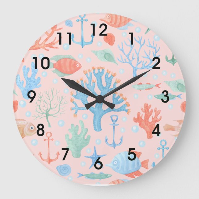Sealife Large Clock (Front)