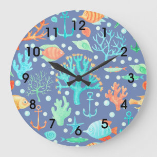 Sealife Large Clock