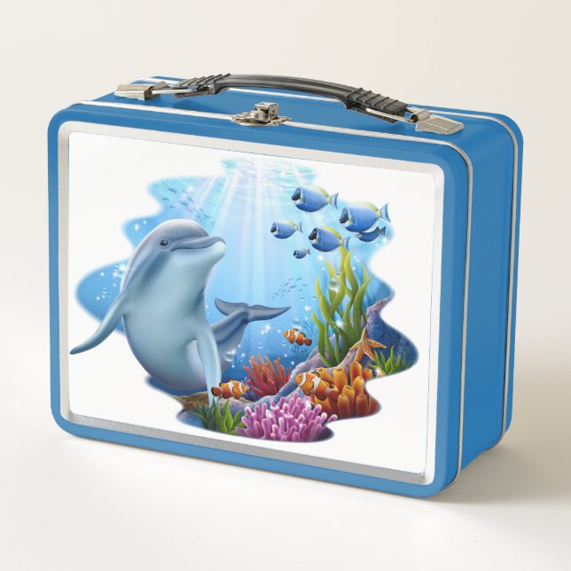 Sealife Metal Lunch Box (Front)