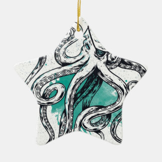 Sealife Octopus Ceramic Ornament