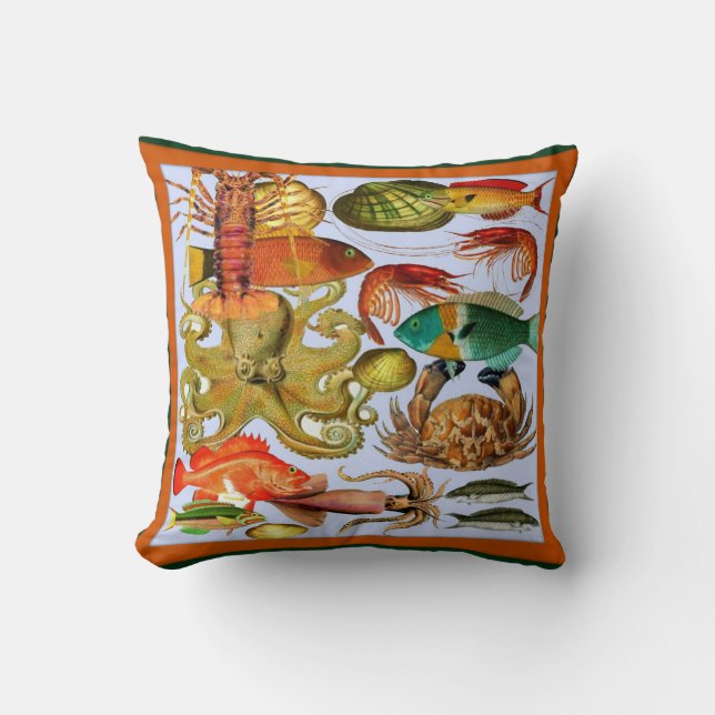 SeaLife Throw Pillow (Front)