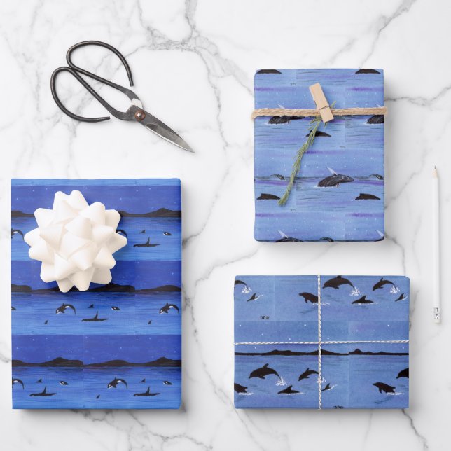 Sealife Wrapping Paper Sheet (Front)