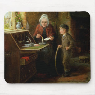 Sealing a Letter, 1890 (oil on panel) Mouse Pad
