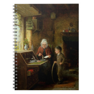 Sealing a Letter, 1890 (oil on panel) Notebook