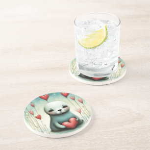 Sealion Love 1 Coaster
