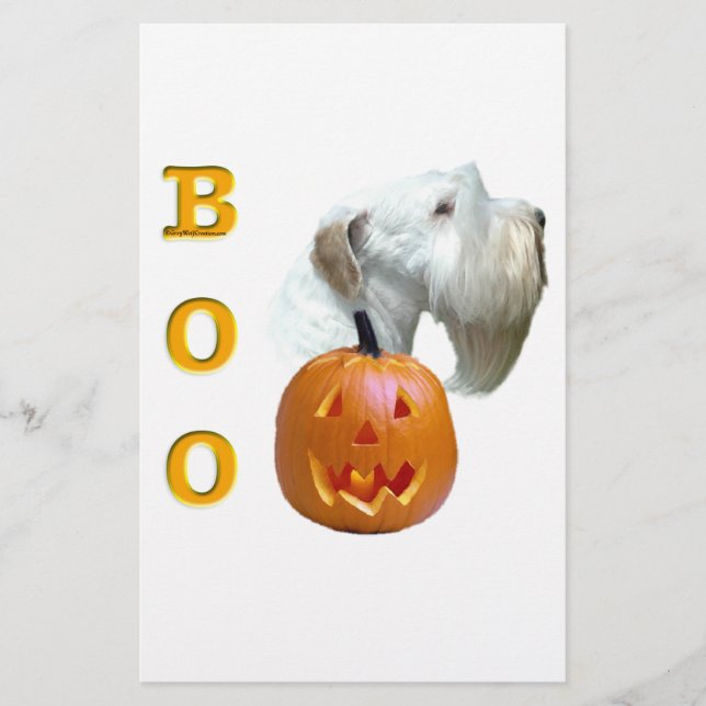 Sealyham Terrier Boo Stationery (Front)