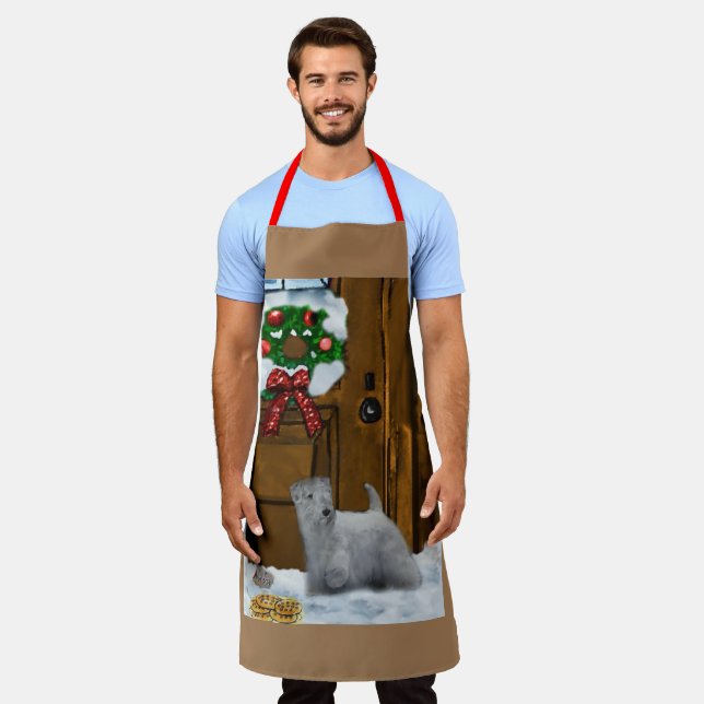 Sealyham Terrier Christmas Gifts Apron (Worn)