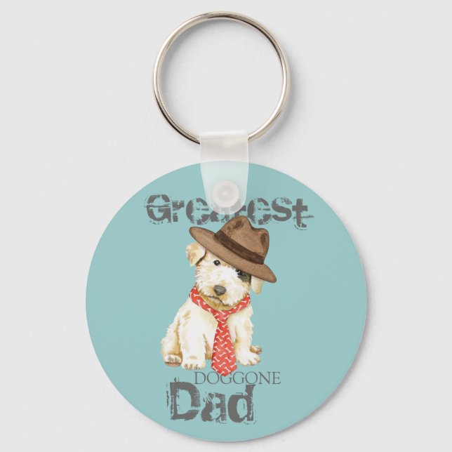 Sealyham Terrier Dad Keychain (Front)