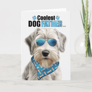 Sealyham Terrier Dog Coolest Dad Father's Day Holiday Card