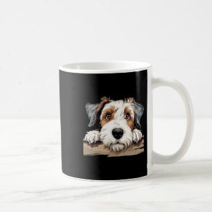 Sealyham Terrier Dog Mom Dad Peeking Puppy Coffee Mug