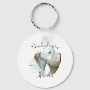 Sealyham Terrier Mom 2 Keychain