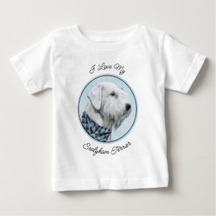 Sealyham Terrier Painting - Cute Original Dog Art Baby T-Shirt
