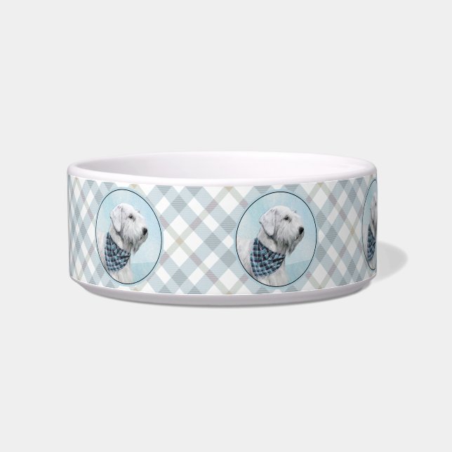 Sealyham Terrier Painting - Cute Original Dog Art Bowl (Left)