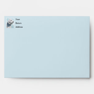 Sealyham Terrier Painting - Cute Original Dog Art Envelope