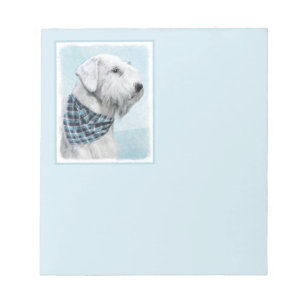 Sealyham Terrier Painting - Cute Original Dog Art Notepad