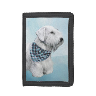 Sealyham Terrier Painting - Cute Original Dog Art Trifold Wallet