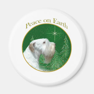 Sealyham Terrier Peace on Earth Magnet