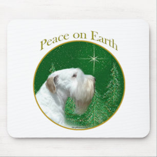 Sealyham Terrier Peace on Earth Mouse Pad