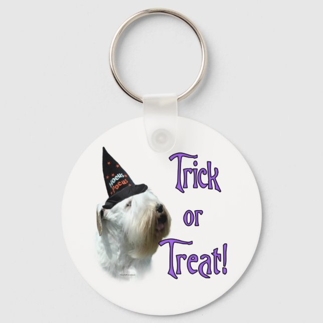 Sealyham Terrier Trick Keychain (Front)