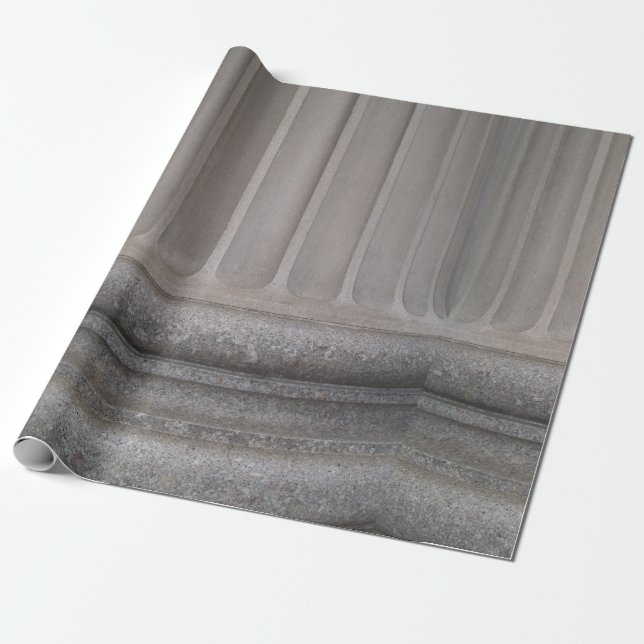SEAM MATCHES: Marble Column Wrapping Paper (Unrolled)