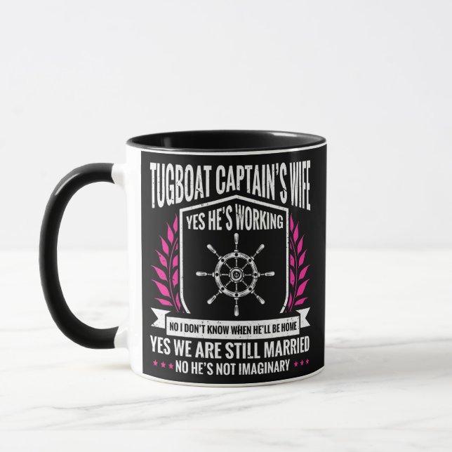 Seaman Sailor Naval Tugboat Captain Wife  Mug (Left)