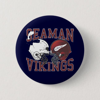 Seaman Vikings Crashing Helmets 2 Inch Round Button
