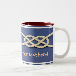 Seamen's Knot - Carrick Bend Two-Tone Coffee Mug