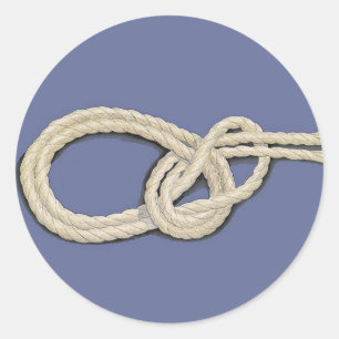 Seamen's Knots Classic Round Sticker