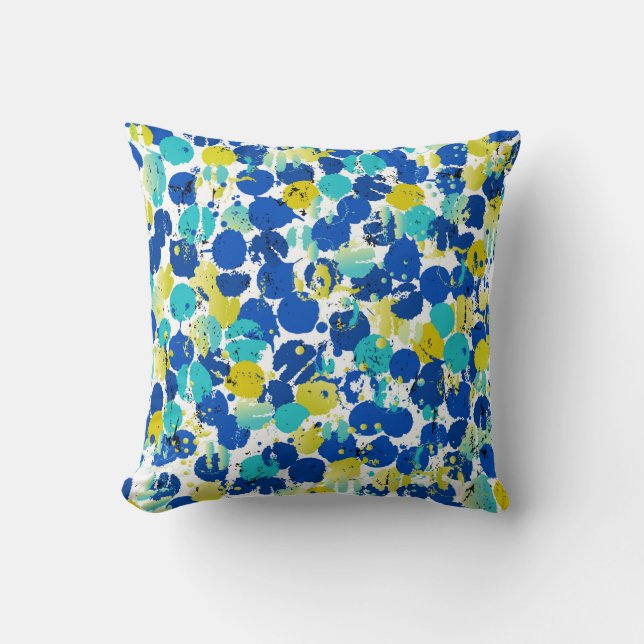seamless abstract background pattern, with splashe throw pillow (Front)