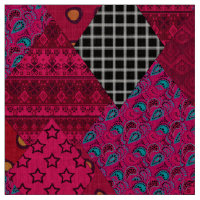 Seamless abstract boho ethno patchwork quilt