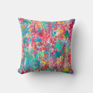 seamless abstract digital illustration fabric desi throw pillow