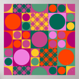 Seamless abstract geometric background pattern,  r poster